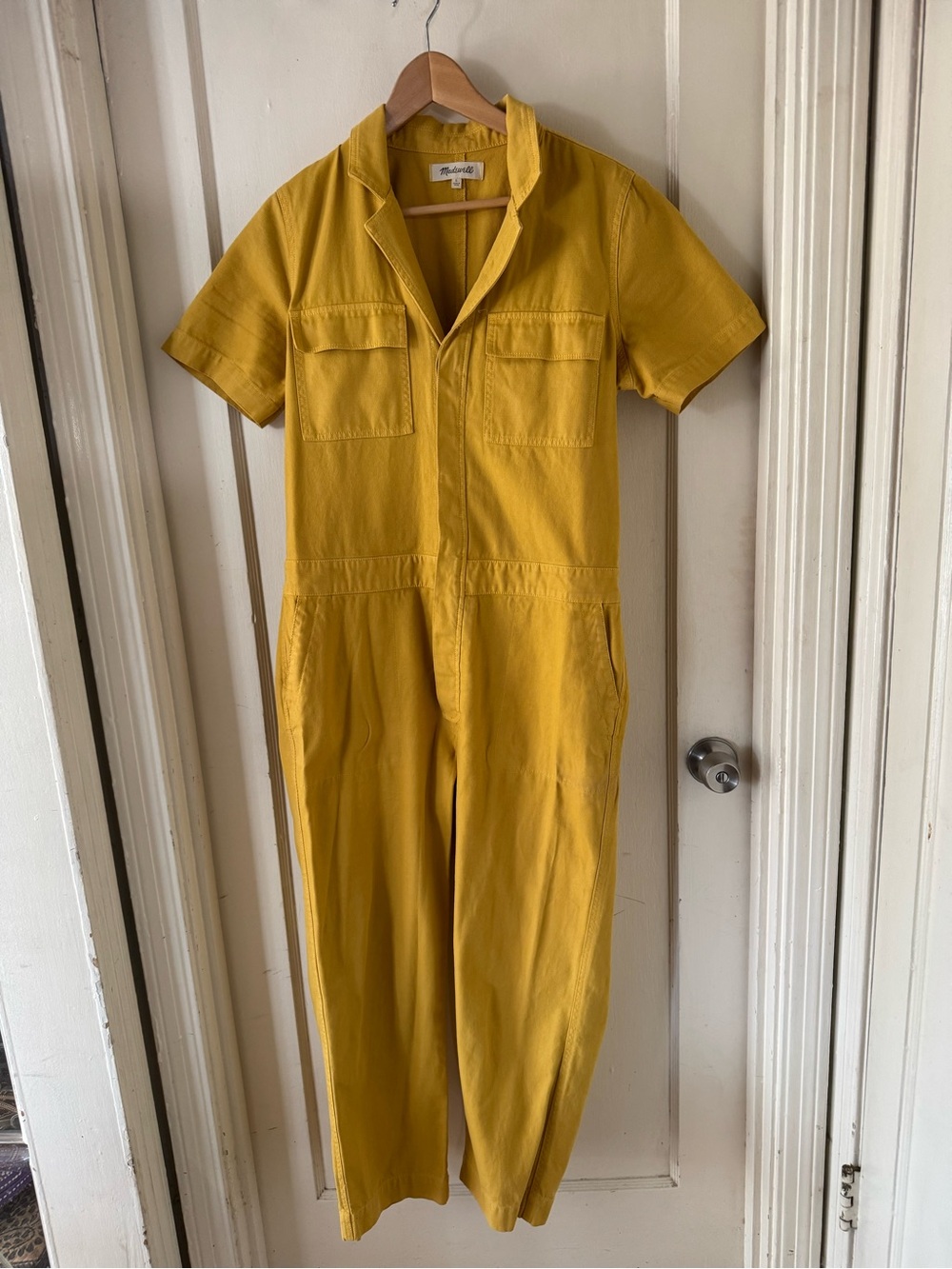 Madewell Short sleeve coveralls size Large